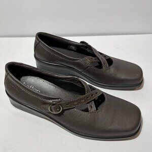 Women Hotter Leather Comfort Flats, Brown Mary Jane Size 8 Brown
